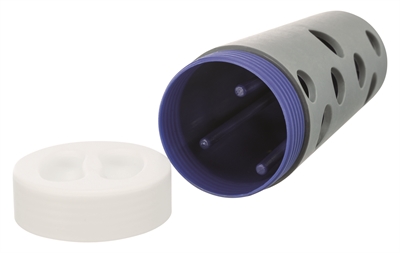 TRIXIE Activity Snack Roll Assorti - Uitdagend snackspeelgoed met instelbare staafjes & stille rubberen behuizing - grijs/blauw - 6 cm