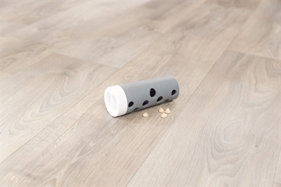 TRIXIE Activity Snack Roll Assorti - Uitdagend snackspeelgoed met instelbare staafjes & stille rubberen behuizing - grijs/blauw - 6 cm