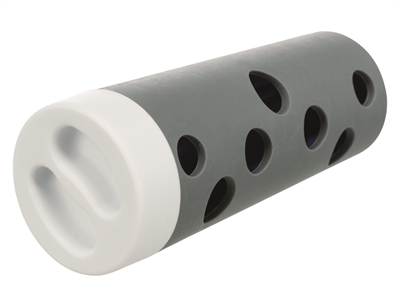 TRIXIE Activity Snack Roll Assorti - Uitdagend snackspeelgoed met instelbare staafjes & stille rubberen behuizing - grijs/blauw - 6 cm
