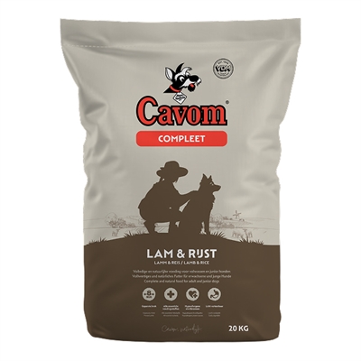 CAVOM Hondenbrokken COMPLEET LAM/RIJST Voor gevoelige honden - Met vitaminen en mineral