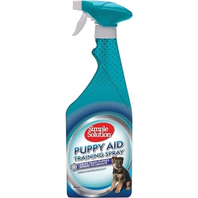 SIMPLE SOLUTION Puppy trainingspray Feromoonactief | Geeft duidelijk plasplek aan - Biologisch afbreekbaar - 470 ml