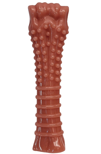NYLABONE Kauwspeeltje Dura Chew - Duurzaam voor harde bijters, zacht midden masseert tandvlees - Baconsmaak - Vanaf 23 kg