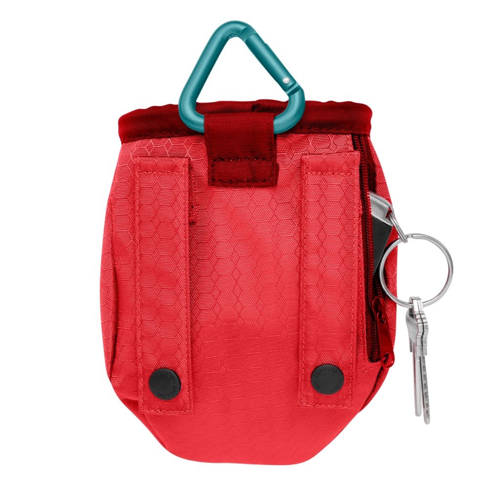 Kurgo honden traktatentasje Go Stuff It Chili Rood – handige bevestiging