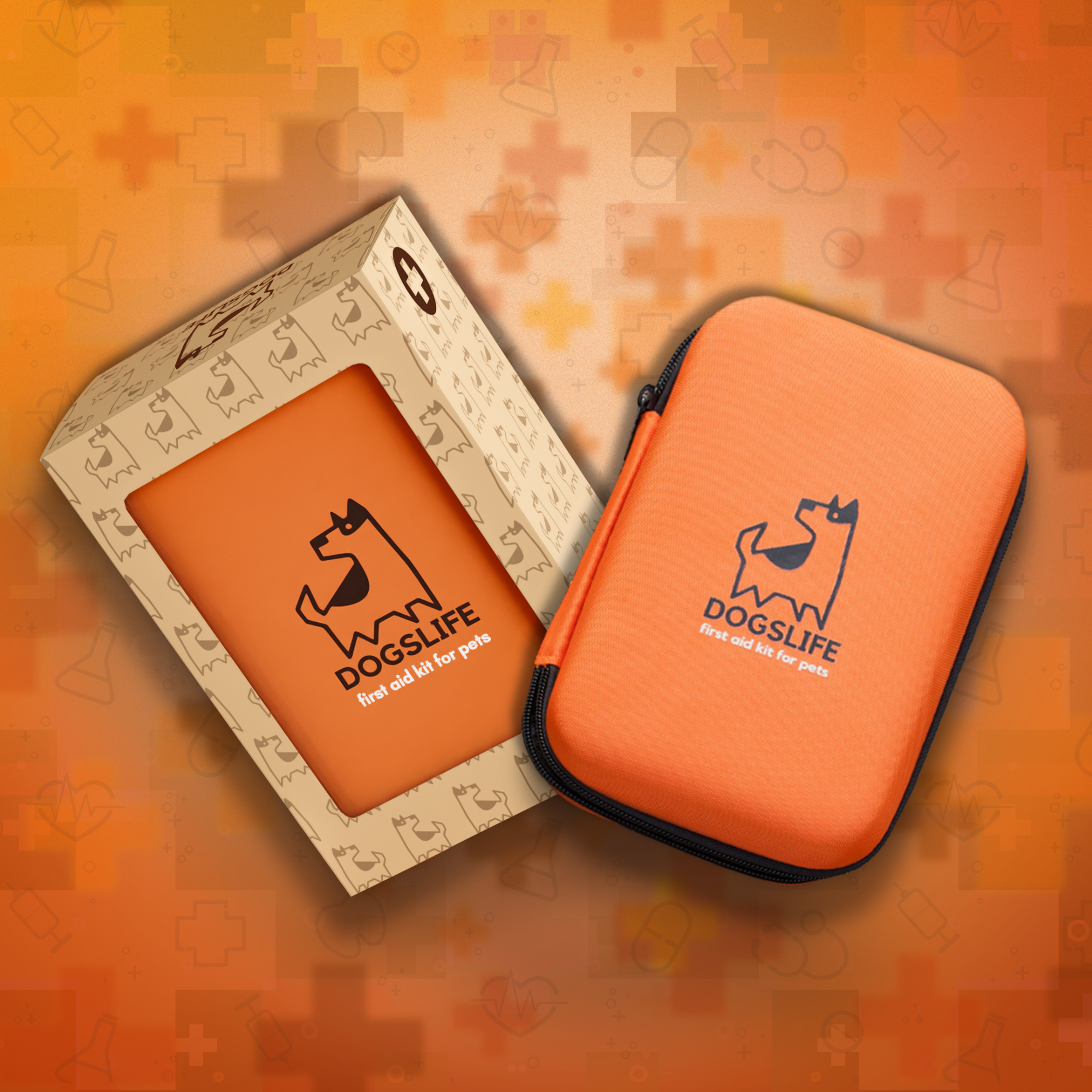 DogsLife EHBO Kit voor Honden – Meer dan 30 artikelen voor onderweg