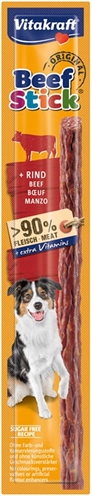 VITAKRAFT Beefstick Hond Rund 93% vlees, met vitamine A & D3, zonder kleurstoffen - 1 stick