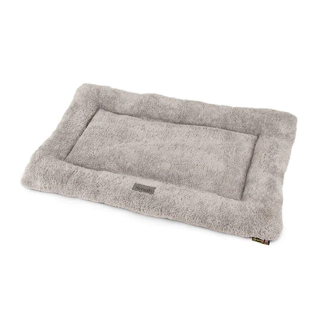 Scruffs Hondenmat Cosy Crate Mat 75×55 cm – Tweekleurig Pluche