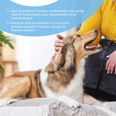 BEAPHAR Spray bij Jeuk huidverzorging voor honden & katten Aloe Vera, Teunisbloem- & Castor-olie - Verzacht & hydrateert