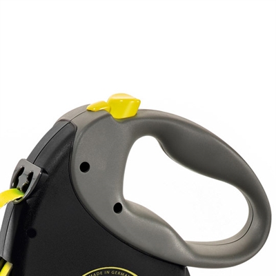 FLEXI Rollijn GIANT TAPE Dubbele rem & niet-volledig terughalend 8m - Neon/Zwart - tot 25 kg