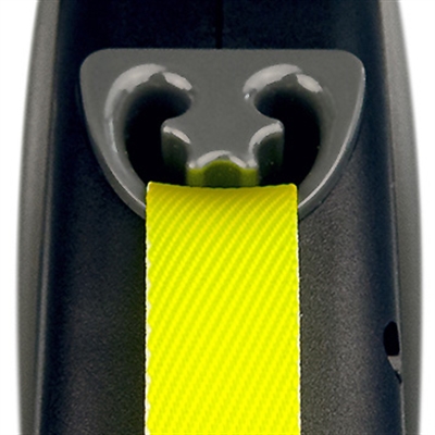 FLEXI Rollijn GIANT TAPE Dubbele rem & niet-volledig terughalend 8m - Neon/Zwart - tot 25 kg