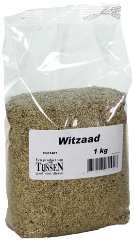 MERKLOOS Vogelvoer WITZAAD Natuurlijk basiszaad 15,1% eiwit - Wit - 1kg