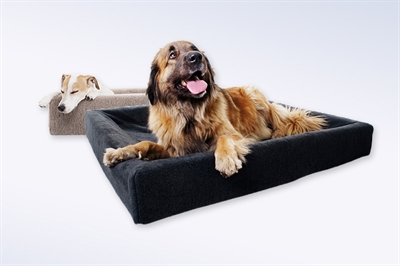 BIA Fleece hoes hondenmand Bia-3 Perfecte pasvorm, isolerend & zacht - Grijs - 70x60x15 cm