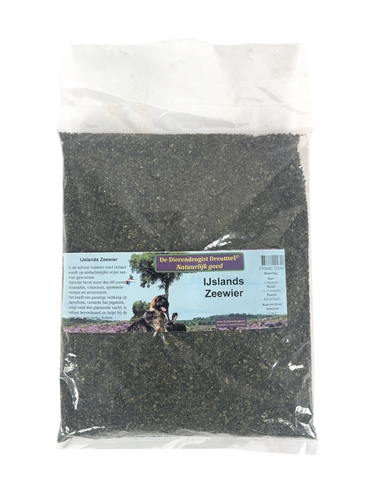 DIERENDROGIST Zeewier IJslands 100% zeewier - Rijk aan mineralen & vitaminen - Ondersteunt spijsvertering en vacht - 1 kg