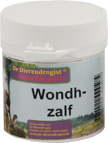 DIERENDROGIST Wondzalf Vaseline & Guldenroede Beschermend bij bijt- en likplekken | Voor voetzolen & winterpreventie - 50 g