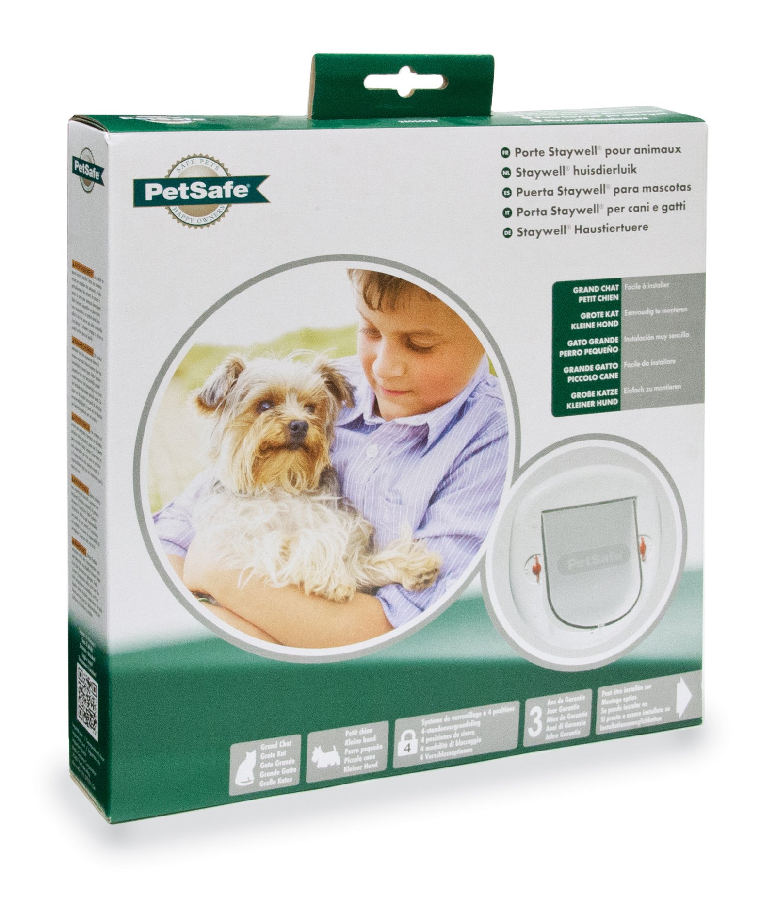 PetSafe Kattenluik Staywell® Big Cat/Small Dog 4-standen – Frosted