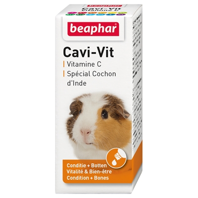 BEAPHAR Supplement voor cavia's CAVI-VIT Hoog vitamine C, ondersteunt bindweefsel & tanden - Bevordert vacht en weerstand