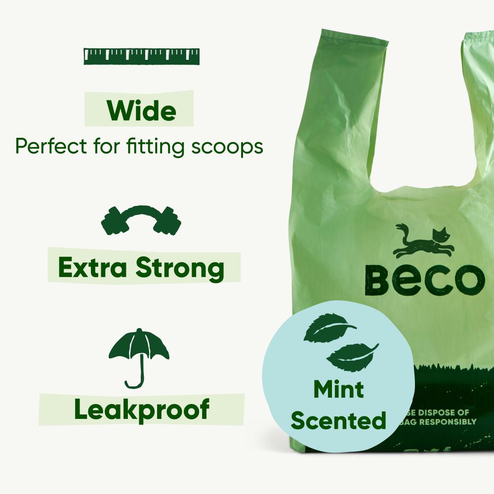 Cat Poop Bags - Scented with Handles (140)