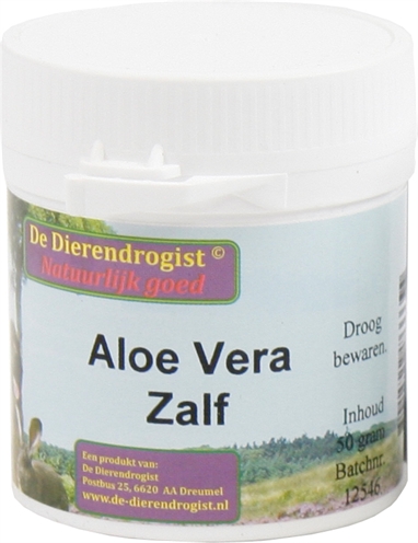 DIERENDROGIST Aloë Vera zalf Stimuleert celvernieuwing, sterk penetrerend en cicatriserend - 50 g