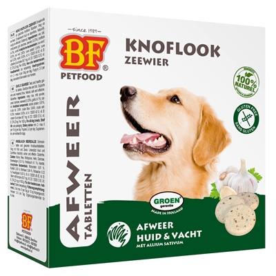 BF PETFOOD Hondensnoepjes Knoflook Zeewier - Insectwerend, Ondersteunt huid en afweer - 55 st (90 g)
