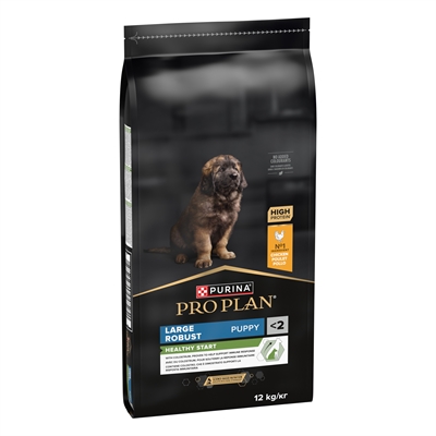 PRO PLAN Puppyvoer Puppy Large Breed Robust - Voor robuuste grote rassen OptiStart colostrum DHA & L‑Carnitine - 12 kg