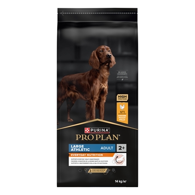 PRO PLAN Hondenvoer DOG ADULT LARGE BREED ATHLETIC Kiprijk, Hoog eiwit & energie, PRO BIFIDUS - 14 kg