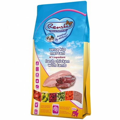 Renske Super Premium Puppy hondenvoeding kip / lam