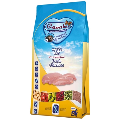 RENSKE Hondenvoer SUPER PREMIUM ADULT KIP - Graanvrij · Verse kip · Hypoallergeen - 2 kg