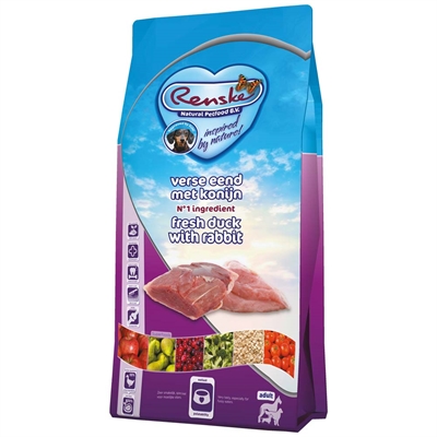 Renske Super Premium Adult hondenvoer Eend / Konijn