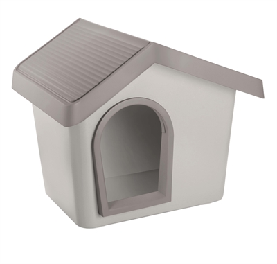 IMAC Hondenhok ZEUS 50 Robuust met instelbaar ventilatierooster & drainagesysteem - Grijs - 53x46x47,5 cm