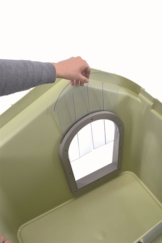 IMAC Deur voor honden- en kattenhok Zeus 50 PVC niet-giftig, eenvoudig te monteren - 19,7x29x0,2 cm