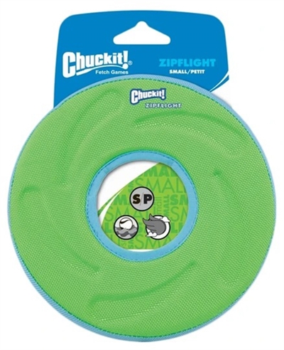 CHUCKIT Hondenspeelgoed Frisbee ZIPFLIGHT Lichtgewicht drijvend, verhoogt vangkans - Assorti - 21x21x3 cm