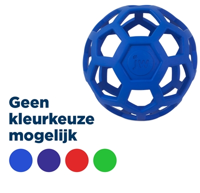 JW Speelbal hond HOL-EE ROLLER Duurzaam rubber, zacht voor gebit, snackvulbaar - Assorti - Jumbo 20 cm