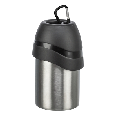 TRIXIE DRINKFLES RVS MET PLASTIC DRINKBAKJE ASSORTI