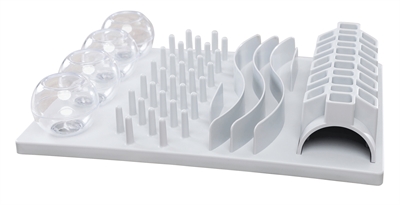 TRIXIE Cat Activity Fun Bord Activiteitenbord 5 spelletjes – voerzoekspel & anti-schrok met antislip - 40x30 cm