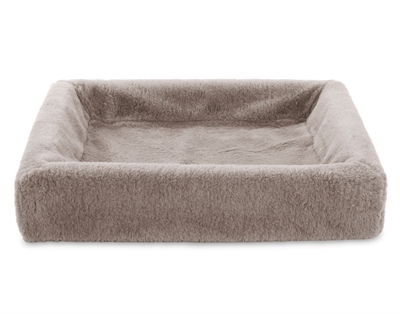 BIA Fleece hoes hondenmand Bia-7 perfecte pasvorm, isolerend & vochtopnemend - Taupe - 120x100x15 cm