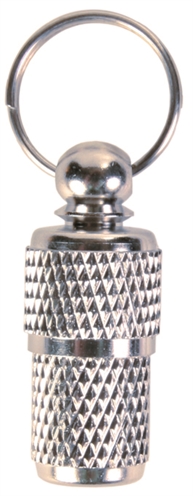 TRIXIE Adreskoker Halsbandhanger voor adresbriefje Metaal - Chroom - 1x1x3,3 cm