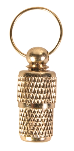 TRIXIE Adreskoker Goudkleurig Hangbaar aan halsband metalen compact - Goud - 1x1x3,3 cm