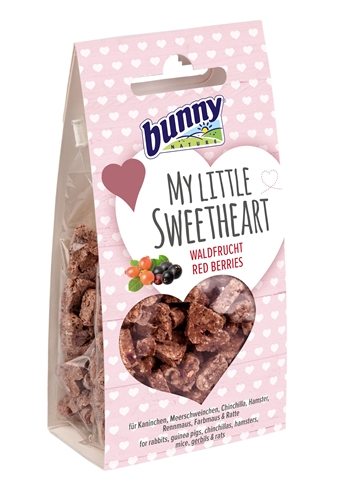 BUNNY NATURE Snack voor knaagdieren My Little Sweetheart Bosvrucht - Bosvruchtenaroma, Natuurlijk & Beloning - 30 g