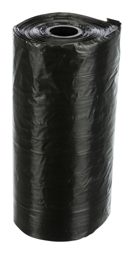 TRIXIE Poepzakjes 4x20 - pootafdrukken, universeel passend en compact - Zwart - 80 st