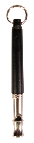 TRIXIE Hondenfluit Metaal/Kunststof Instelbaar toonhoogte Stil maar hoorbaar, lange afstand - Zilver/zwart - 8 cm