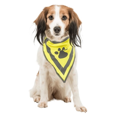 TRIXIE REFLECTERENDE BANDANA GEEL