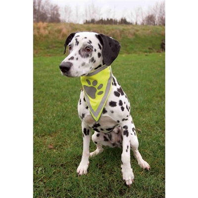 TRIXIE REFLECTERENDE BANDANA GEEL