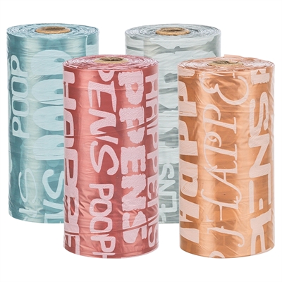 TRIXIE Poepzakjes Medium - Past in elke dispenser, verschillende kleuren - Assorti - 8x20 stuks