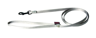 MARTIN Hondenriem Nylon Comforthandgreep Musketonhaak - Grijs - 120x1 cm