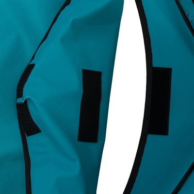 TRIXIE Enclos pour petits animaux Turquoise/Gris - Pliable avec sac de transport - Fond amovible - Filet amovible & poches latérales - 130x130x55 cm