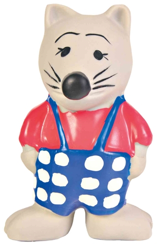 TRIXIE Latex Figuren Assorti Piepend kauwspeelgoed voor kauwen en apport, goed voor tanden - Assorti - 6-9 cm