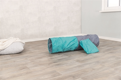 TRIXIE Speeltunnel Kat Knisperende voering, 4 ingangen, binnen en buiten te gebruiken - Assorti - 30x115 cm