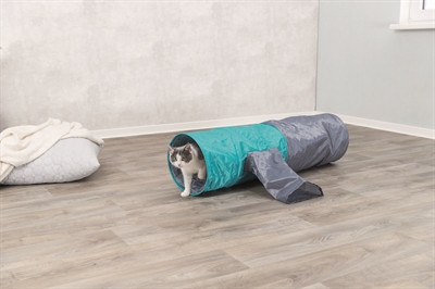TRIXIE Speeltunnel Kat Knisperende voering, 4 ingangen, binnen en buiten te gebruiken - Assorti - 30x115 cm