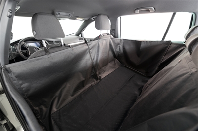 TRIXIE Auto-hondendeken met deurbescherming Anti-slip, beschermt tegen haren & vuil - Zwart - 150x135 cm
