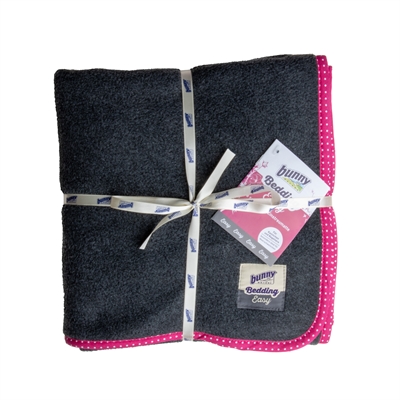 BUNNY NATURE Bodembedekking BUNNYBEDDING EASY PLASMAT Extra absorberend molton, wasbaar 60°C - Roze - 112x51 cm