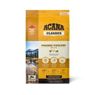 ACANA Hondenvoer Classics Prairie Poultry — Vers gevogelte, rijk aan eiwit en omega-3, hogere verteerbaarheid - 9,7 kg